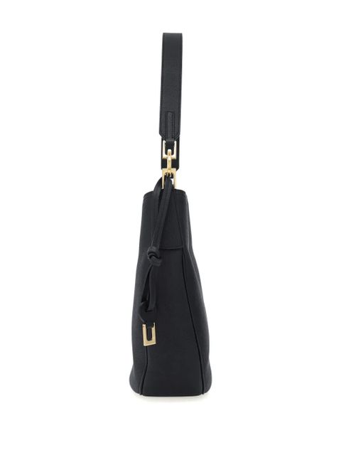 Ferragamo North-South leather shoulder bag - Black - zdjęcie produktu nr 2