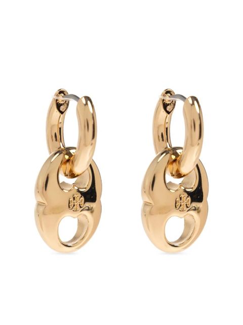 Tory Burch small Gemini hoop earrings - Gold