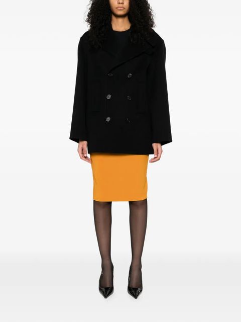 Saint Laurent double-breasted peacoat - Black