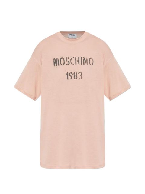 Moschino logo-print T-shirt - Pink - zdjęcie produktu nr 1