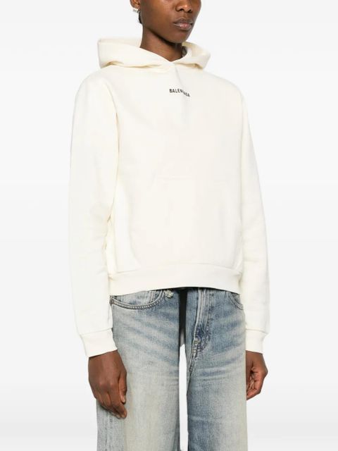Balenciaga kangaroo-pocket hoodie - Neutrals