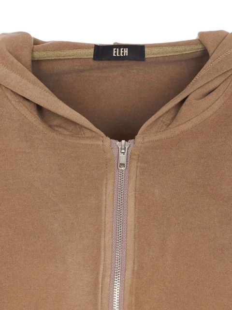 Eleh zip-front hoodie - Neutrals