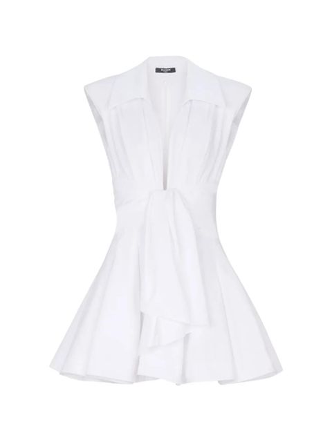 Balmain tie-waist mini dress - White - zdjęcie produktu nr 1