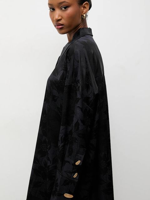 Answear.LAB koszula damska kolor granatowy relaxed z kołnierzykiem klasycznym