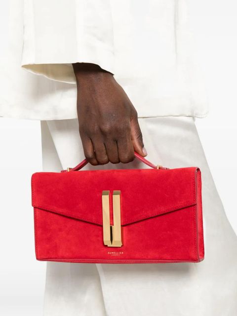 DeMellier Vancouver chain suede clutch bag - Red - zdjęcie produktu nr 2