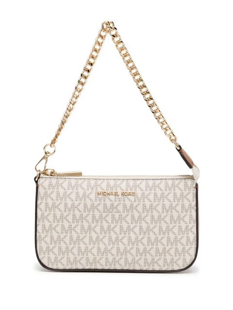 Michael Kors Jet Set leather pouchette - Brown - zdjęcie produktu nr 1