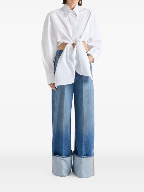 Givenchy turn-up cotton jeans - Blue - zdjęcie produktu nr 2