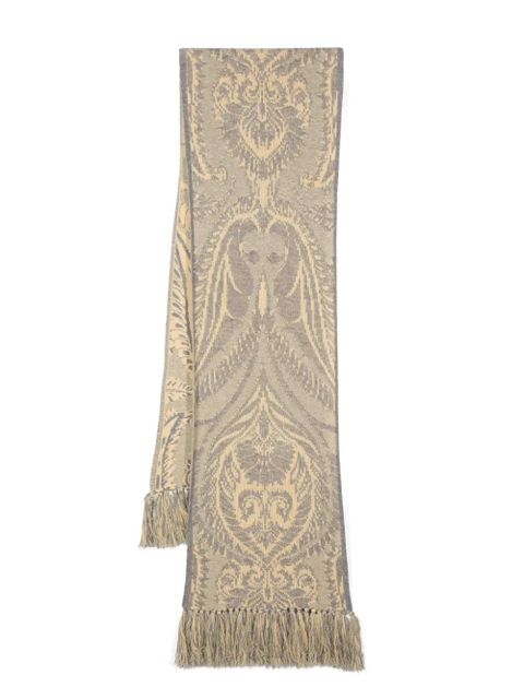 ETRO Barocco jacquard-knit scarf - Yellow - zdjęcie produktu nr 1