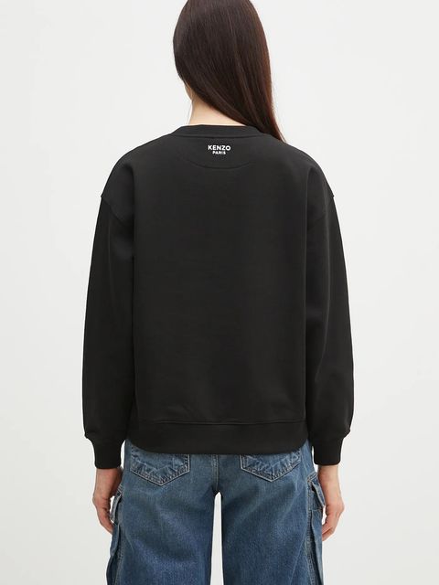 Kenzo bluza bawełniana damska kolor czarny gładka FF52SW1874MF.99J