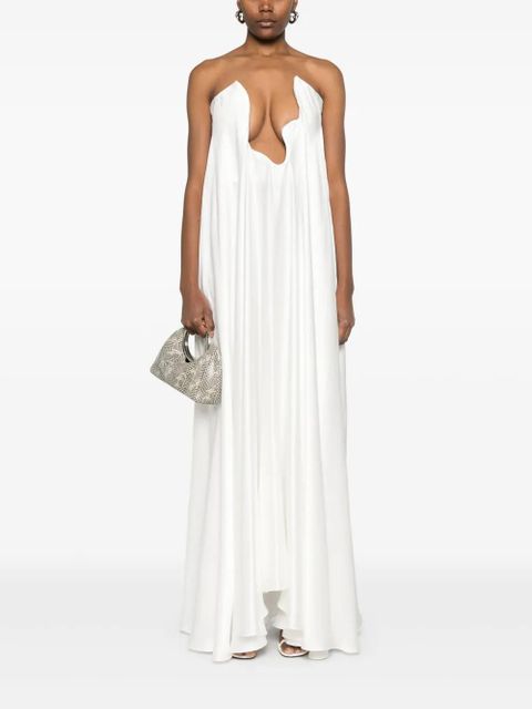 Christopher Esber silk strapless gown - White - zdjęcie produktu nr 2