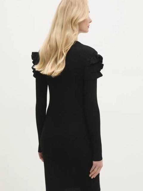 Answear.LAB sukienka kolor czarny mini dopasowana