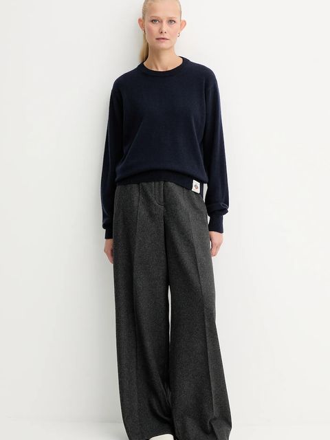 Bally sweter kaszmirowy damski kolor granatowy lekki WKN0BA - zdjęcie produktu nr 2