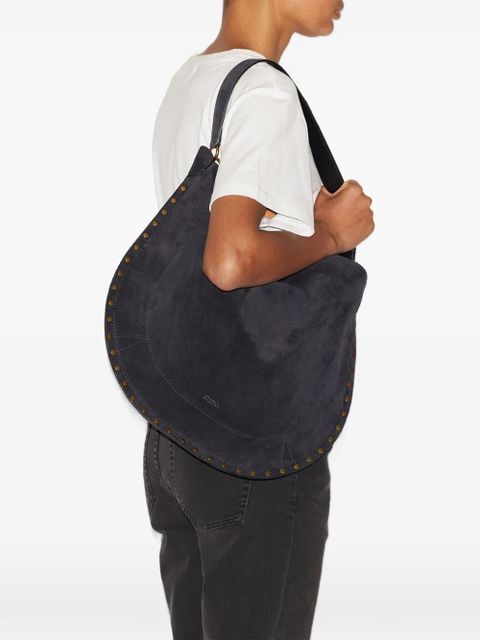 ISABEL MARANT Oskon studded suede shoulder bag - Black - zdjęcie produktu nr 2