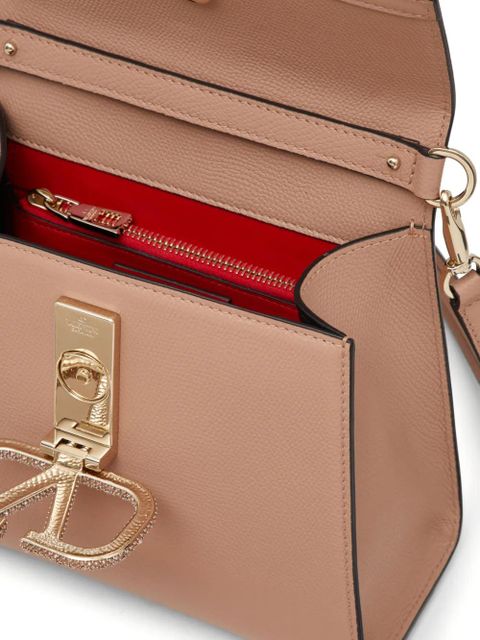 Valentino Garavani small VSling embellished handbag - Neutrals