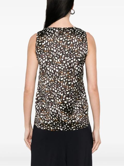LOEWE printed tank top - Brown