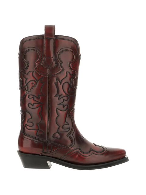 GANNI panelled western boots - Brown - zdjęcie produktu nr 1