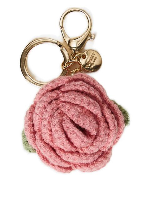 TWINSET rose-detail keychain - Pink - zdjęcie produktu nr 1