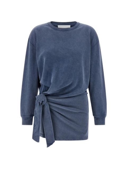 MARANT ÉTOILE Zae wrap-style sweat dress - Blue - zdjęcie produktu nr 1