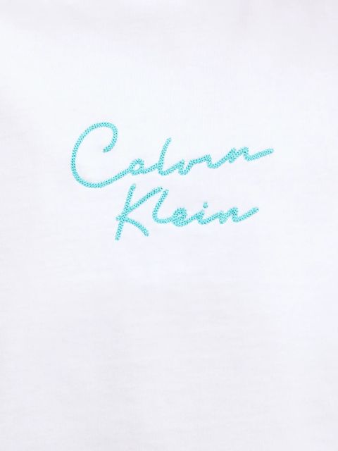 Calvin Klein Jeans t-shirt bawełniany damski kolor biały LV047C202G