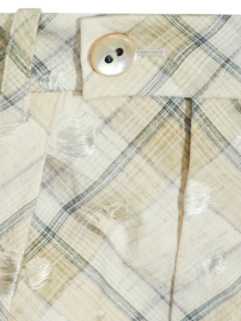 Vivienne Westwood plaid pleated skirt - Neutrals