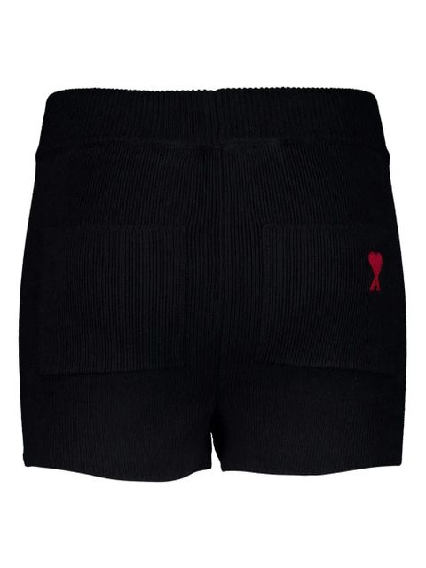 AMI Paris Ami de Coeur mini shorts - Black - zdjęcie produktu nr 2