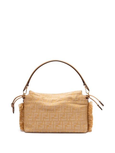 FENDI Zucca Mamma fringed canvas shoulder bag - Neutrals - zdjęcie produktu nr 2
