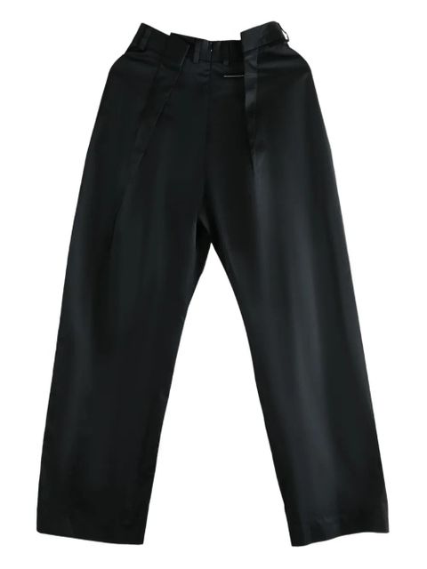 MM6 Maison Margiela pleated-front trousers - Black - zdjęcie produktu nr 1