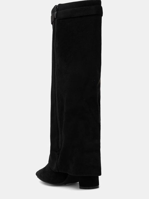 Answear.LAB kozaki kolor czarny na słupku