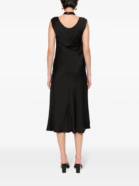 PINKO ruched-detail midi dress - Black