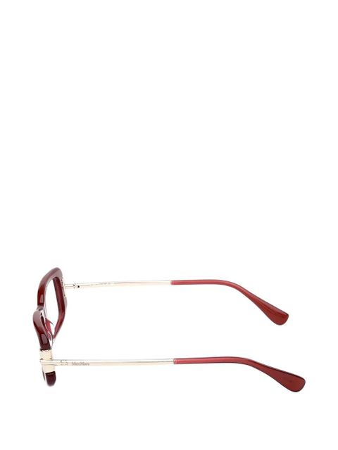 Max Mara Eyewear rectangle-frame glasses - Red