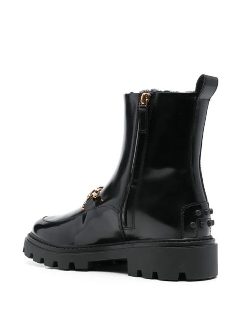 Tod's logo-plaque ankle boots - Black - zdjęcie produktu nr 2