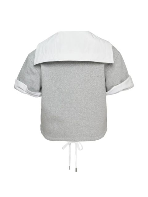 3.1 Phillip Lim sailor-collar drawstring-detail top - Grey - zdjęcie produktu nr 2