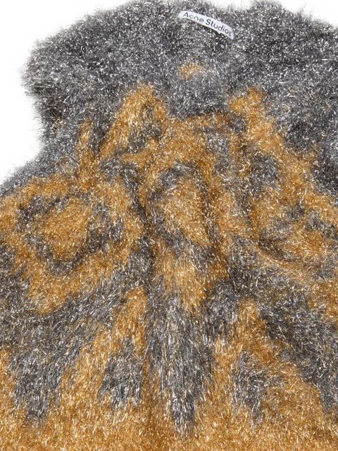 Acne Studios geometric-pattern vest - Grey