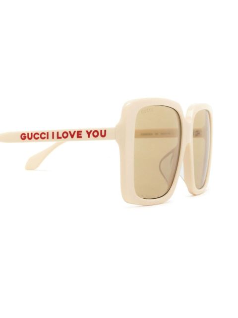 Gucci Eyewear square-frame sunglasses - White