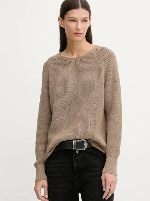 Marc O'Polo sweter bawełniany damski kolor beżowy 600605960109 - zdjęcie produktu nr 1
