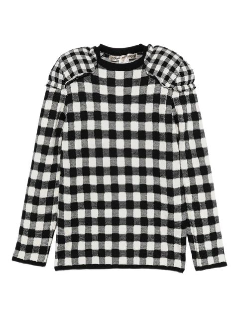 Comme Des Garçons gingham-check top - Black - zdjęcie produktu nr 1