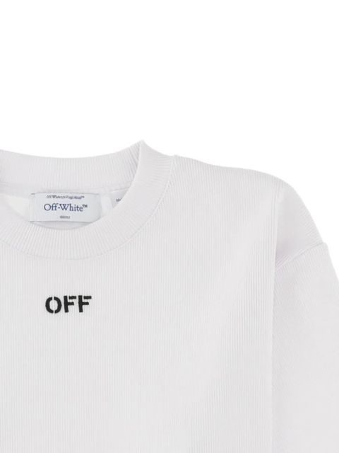 Off-White cropped ribbed top - zdjęcie produktu nr 2