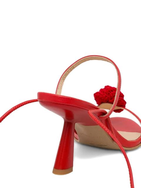 ALOHAS 80mm Kendra sandals - Red