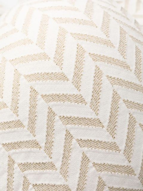 TWINSET herringbone-pattern bikini top - White