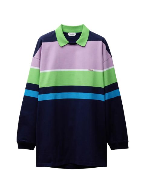 Versace striped collared sweatshirt - Blue - zdjęcie produktu nr 1