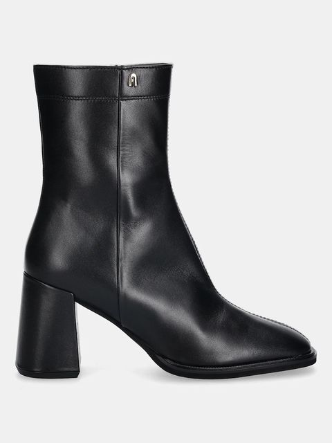 Furla botki skórzane Diamante damskie kolor czarny na słupku YK05FUD X30000 O6000 - zdjęcie produktu nr 2