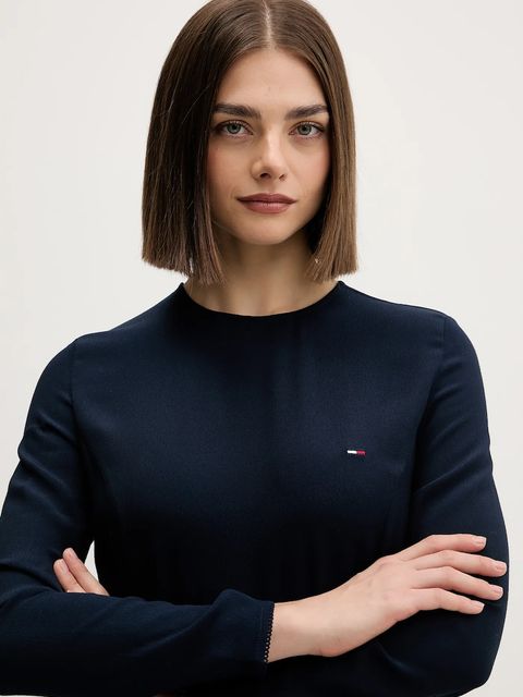 Tommy Jeans sukienka kolor granatowy mini rozkloszowana DW0DW21916