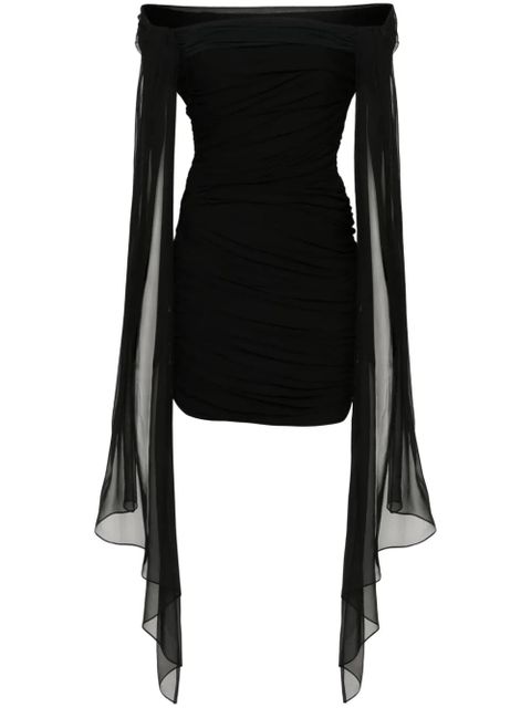 Givenchy off-shoulder draped mini dress - Black - zdjęcie produktu nr 1