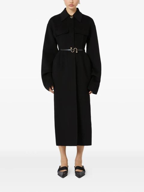 Sportmax belted classic-collar coat - Black - zdjęcie produktu nr 2