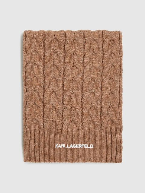 Karl Lagerfeld szalik z domieszką wełny K/ESSENTIAL - zdjęcie produktu nr 1