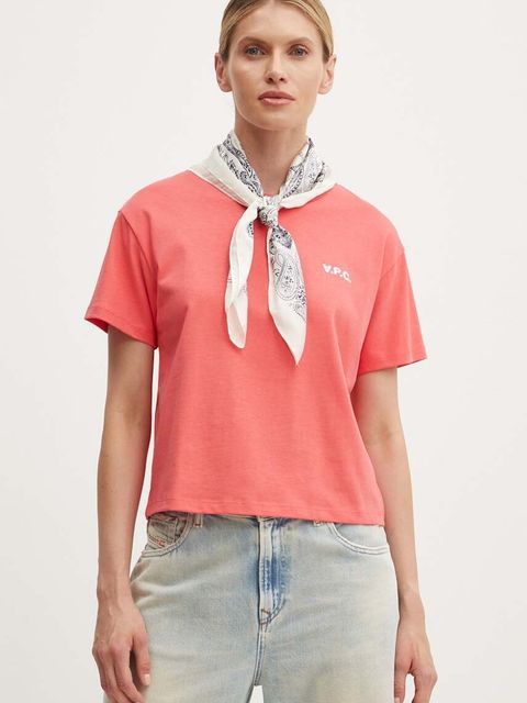 A.P.C. t-shirt bawełniany t-shirt boxy petit vpc