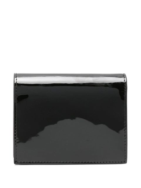 Prada triangle-logo patent leather wallet - Black - zdjęcie produktu nr 2