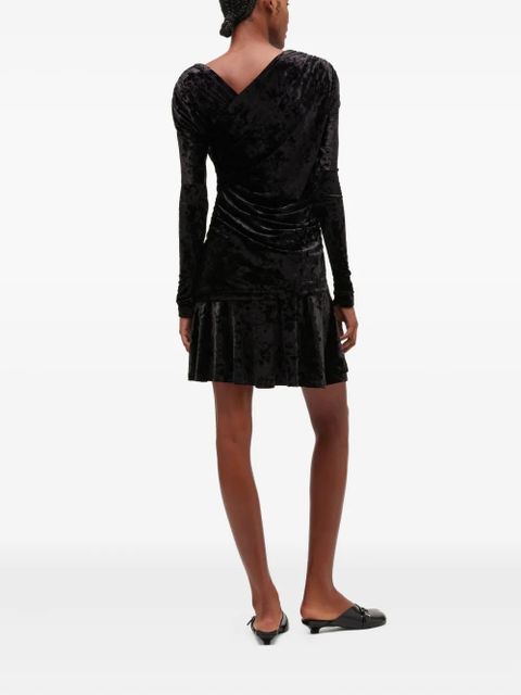 GANNI ruched mini dress - Black - zdjęcie produktu nr 2