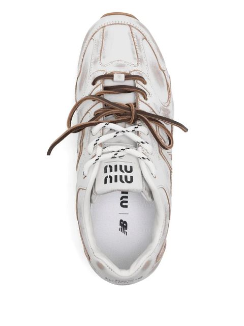Miu Miu x New Balance 530 SL leather sneakers - White