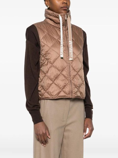 Max Mara quilted hooded gilet - Brown - zdjęcie produktu nr 2